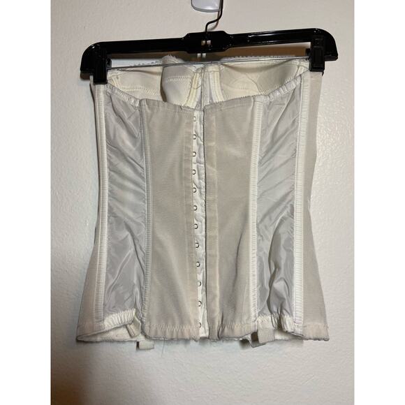 VTG Schaffer's Bustier Corset Top Strapless Body Shaper Sweetheart White 32 - Picture 4 of 4